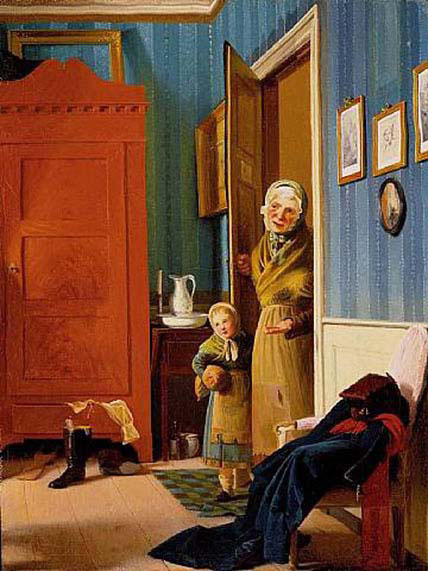 The Visit of the Beggar and her Child